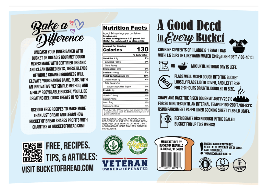 Grab 1 Half Gallon Baking Kit