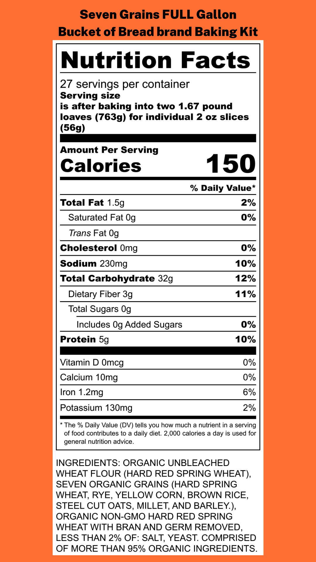 Pick a Full Gallon Baking Kit