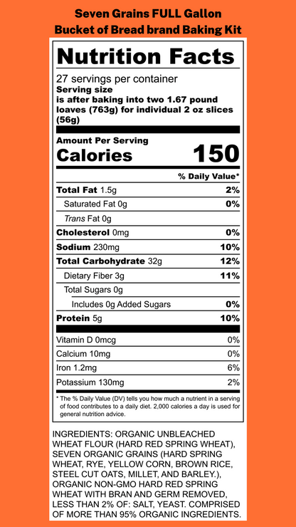 Pick a Full Gallon Baking Kit