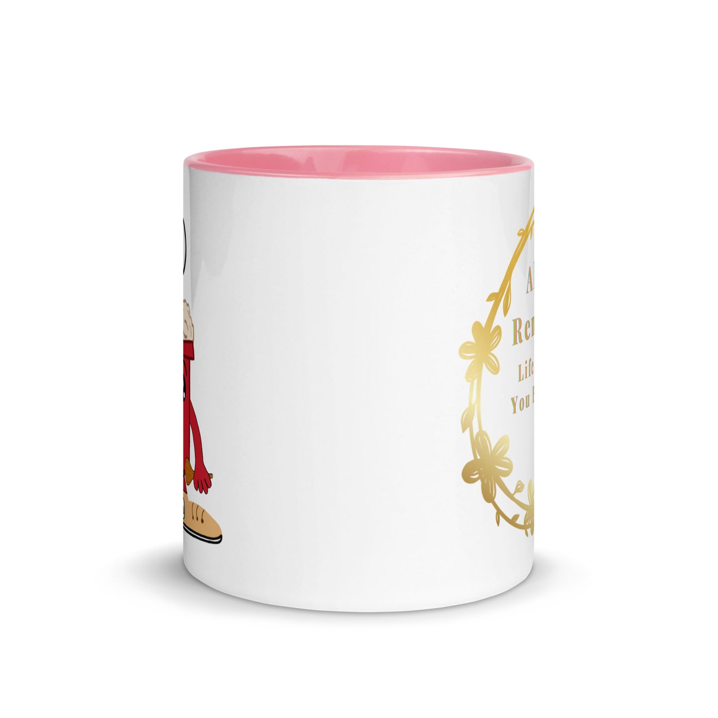 Mug with Color Inside - Life is What You Bake It