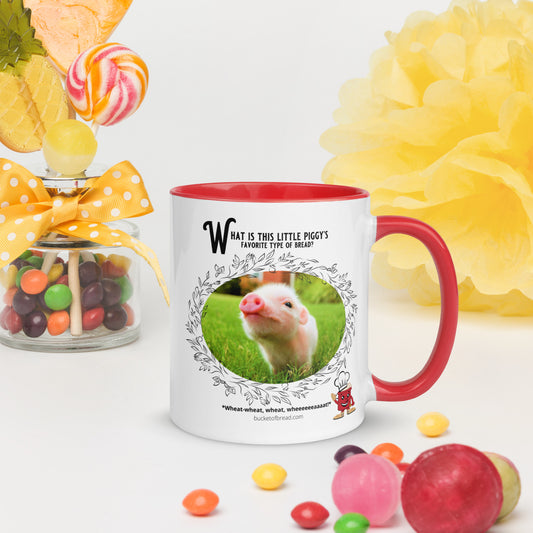 Mug with Color Inside - Piggy's Favorite is Wheat-Wheat-Wheat