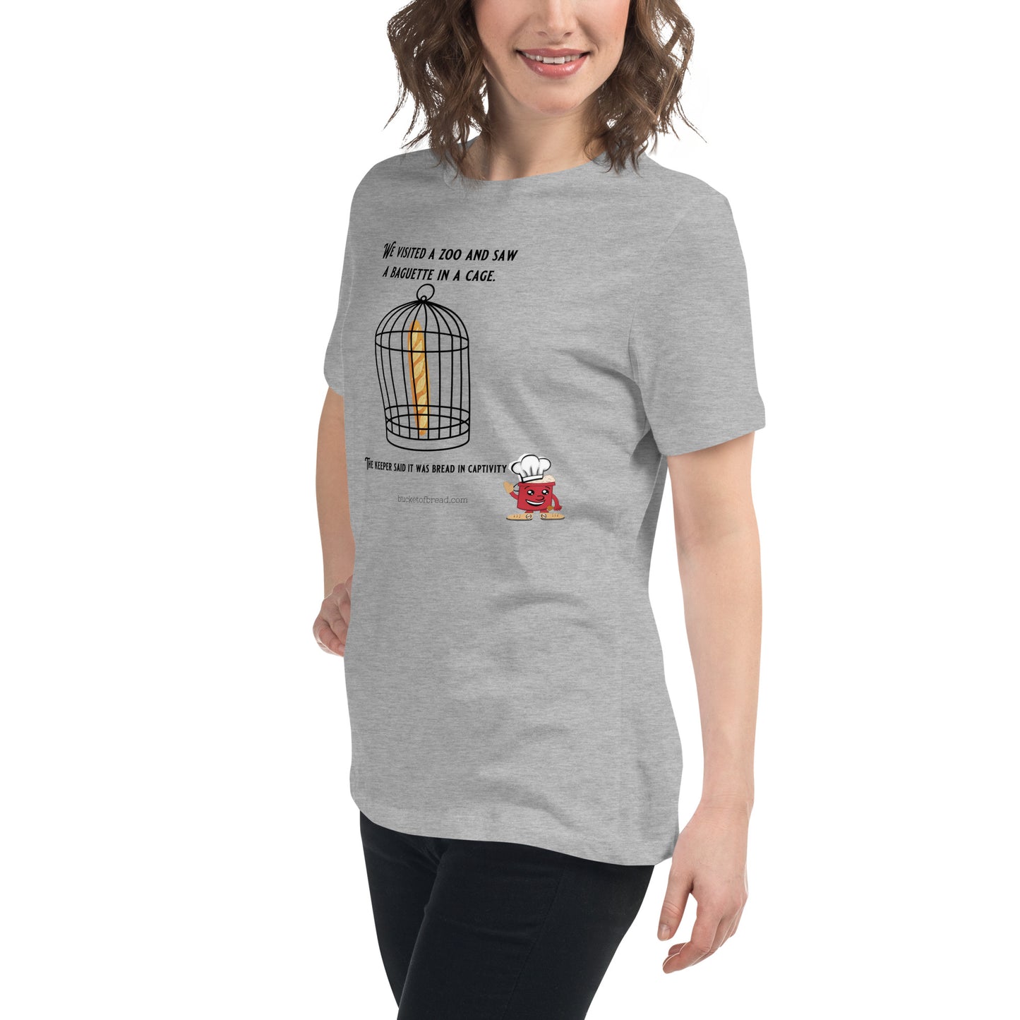 Women's Relaxed T-Shirt - Bread in Captivity