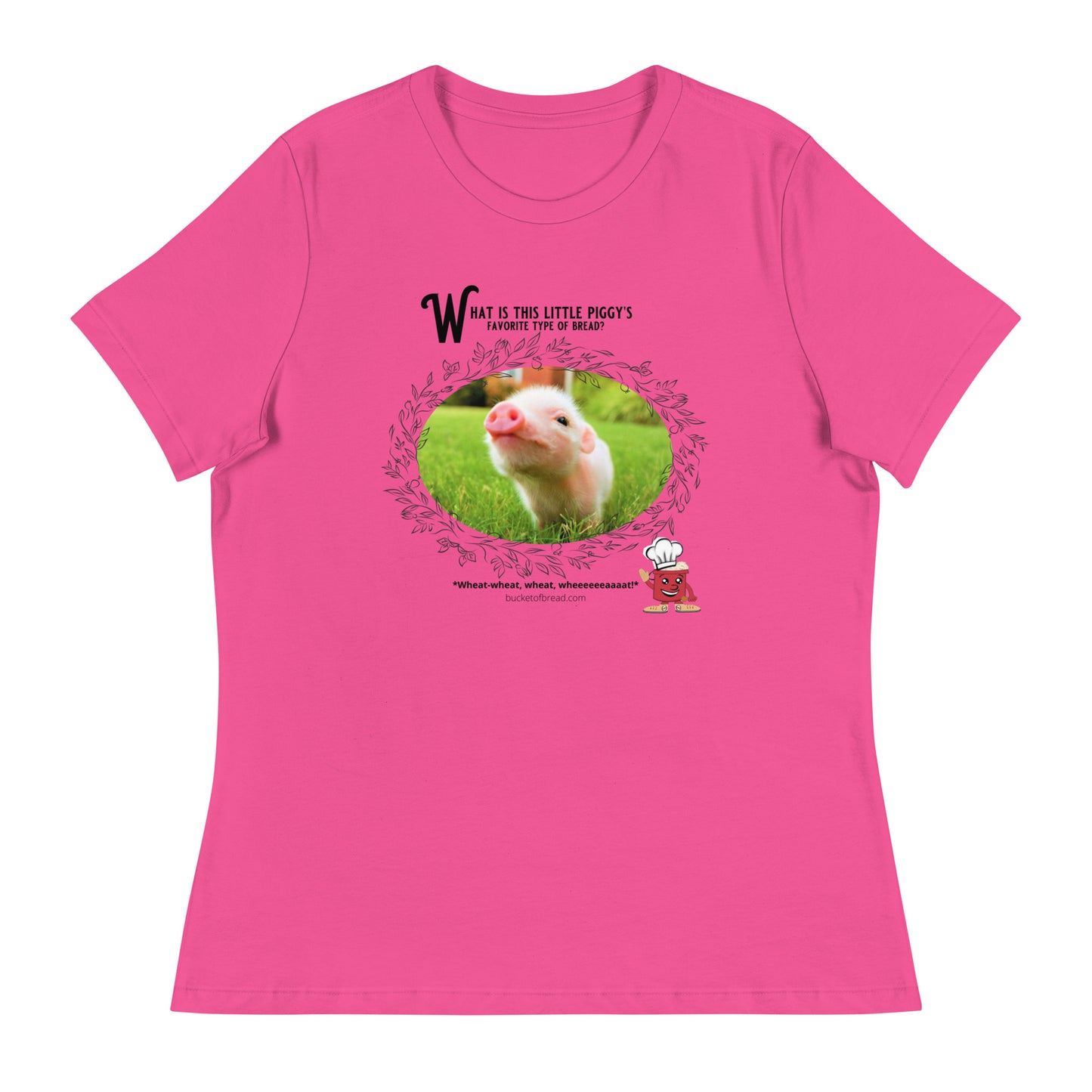 Women's Relaxed T-Shirt - Little Piggy