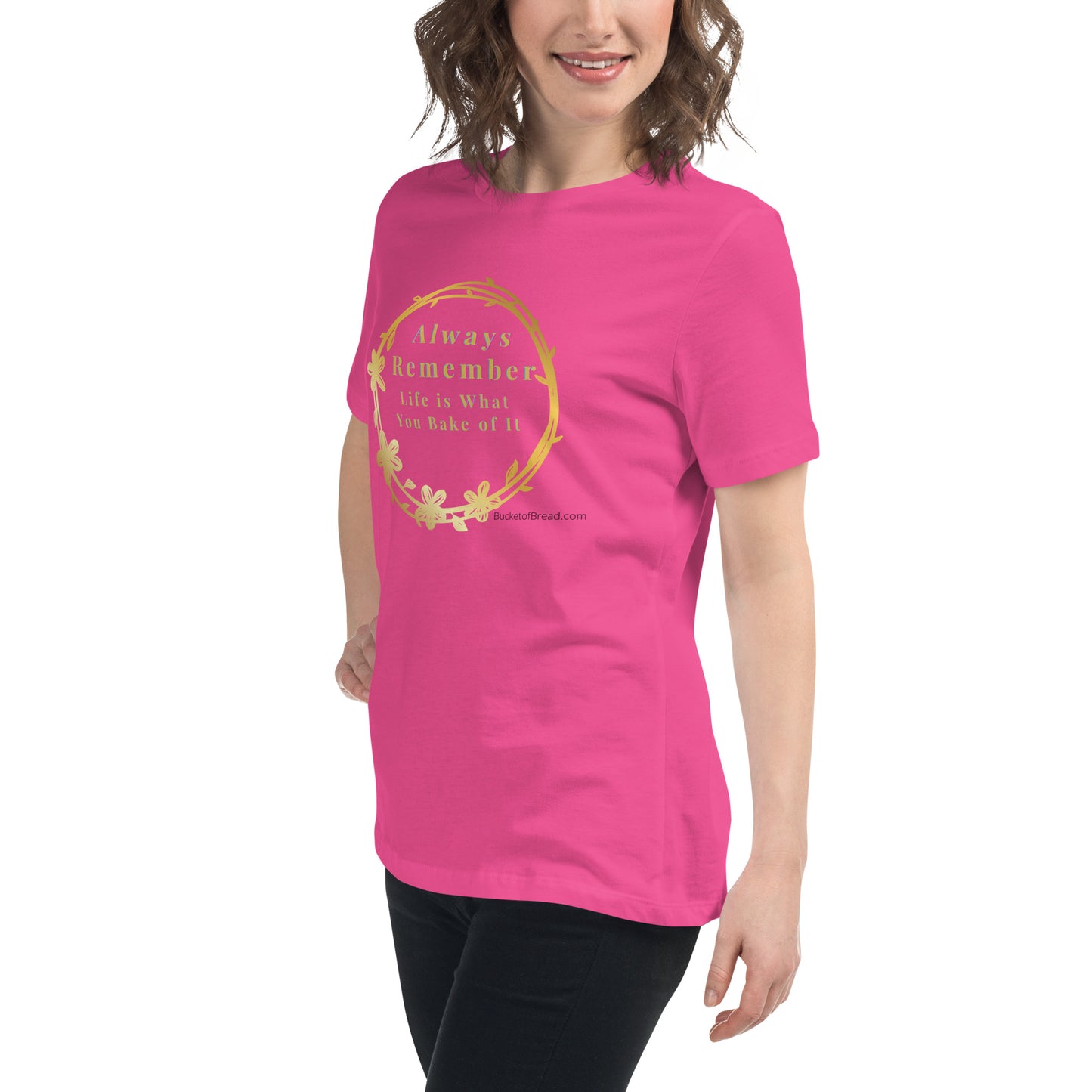 Women's Relaxed T-Shirt - Life is What You Bake of It