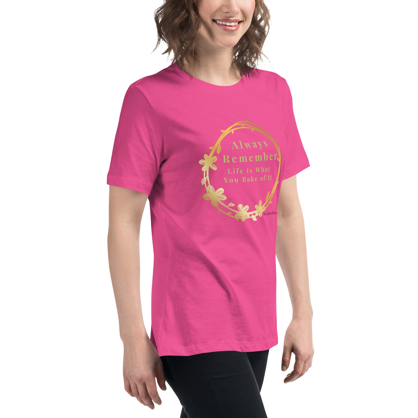 Women's Relaxed T-Shirt - Life is What You Bake of It