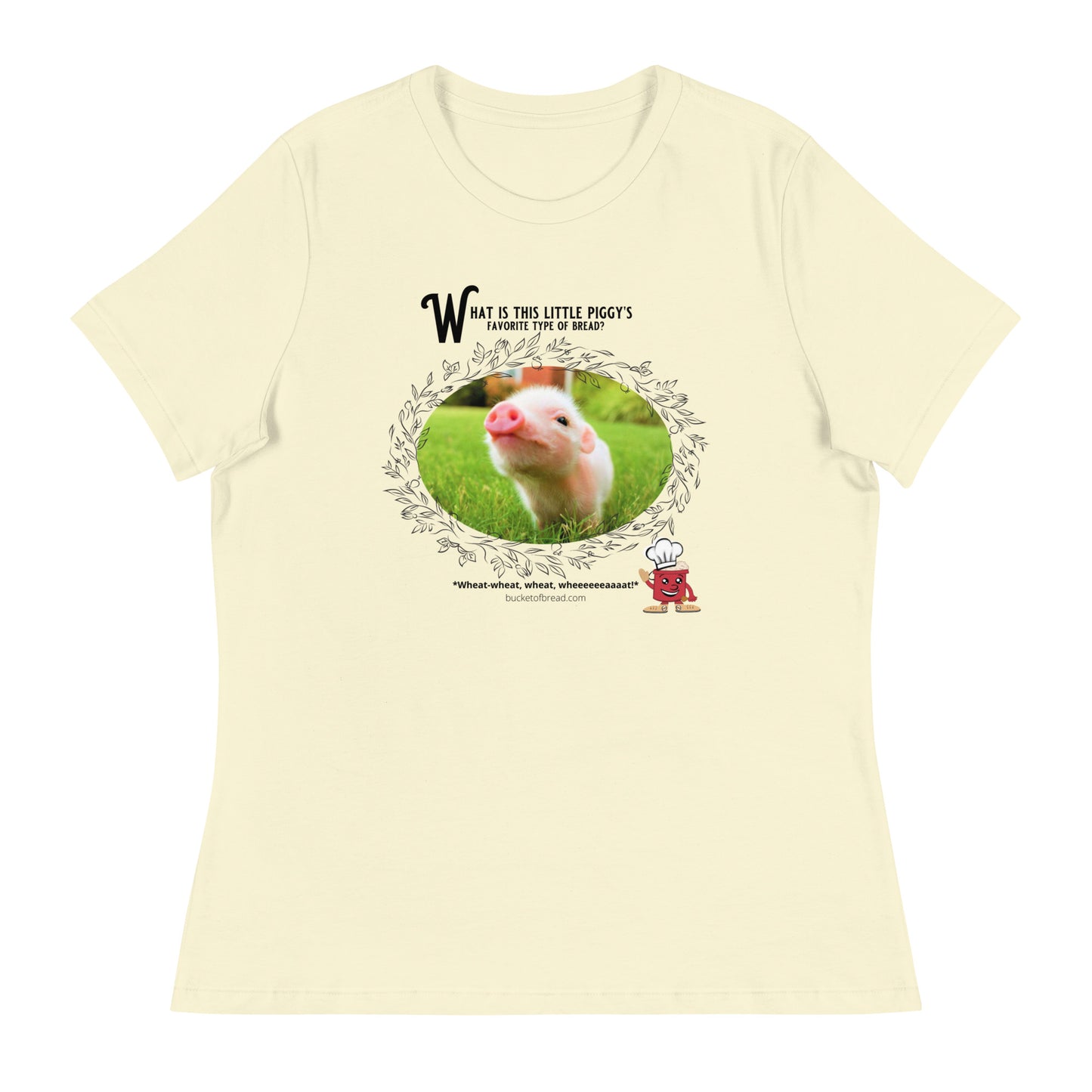 Women's Relaxed T-Shirt - Little Piggy