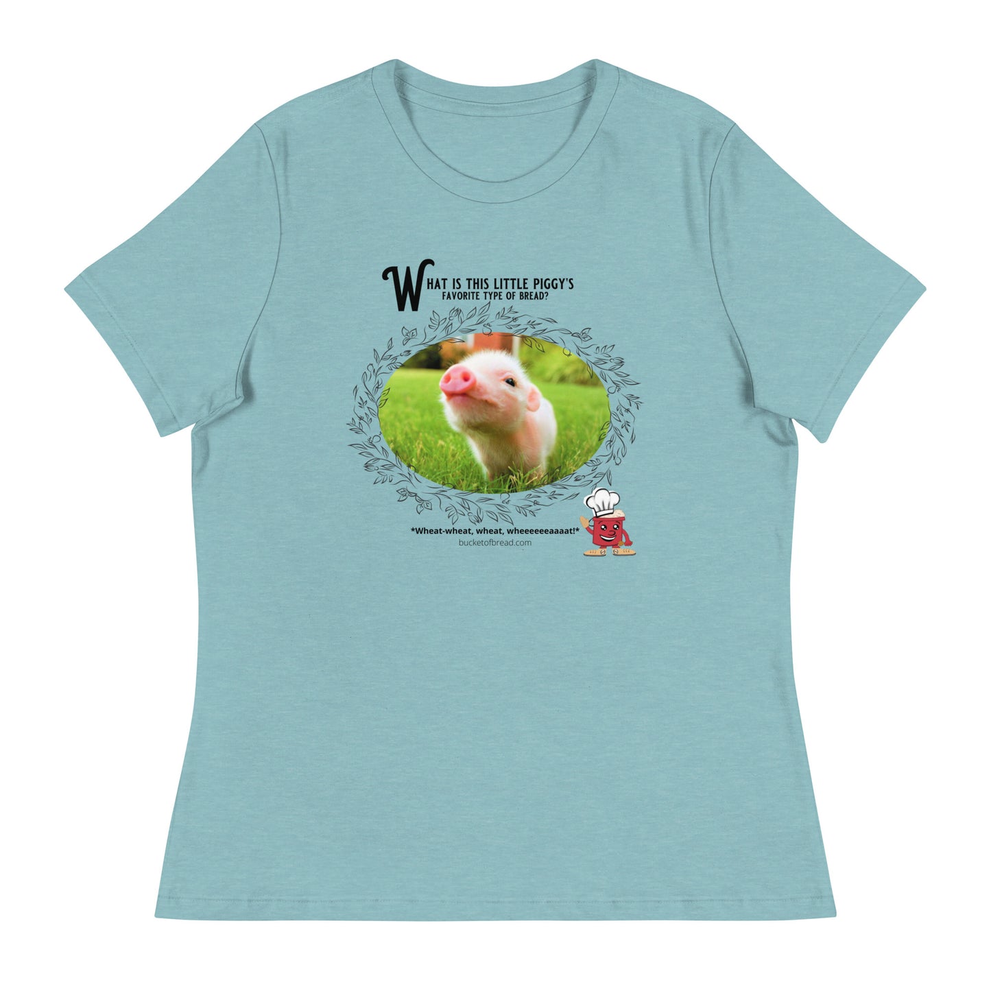 Women's Relaxed T-Shirt - Little Piggy