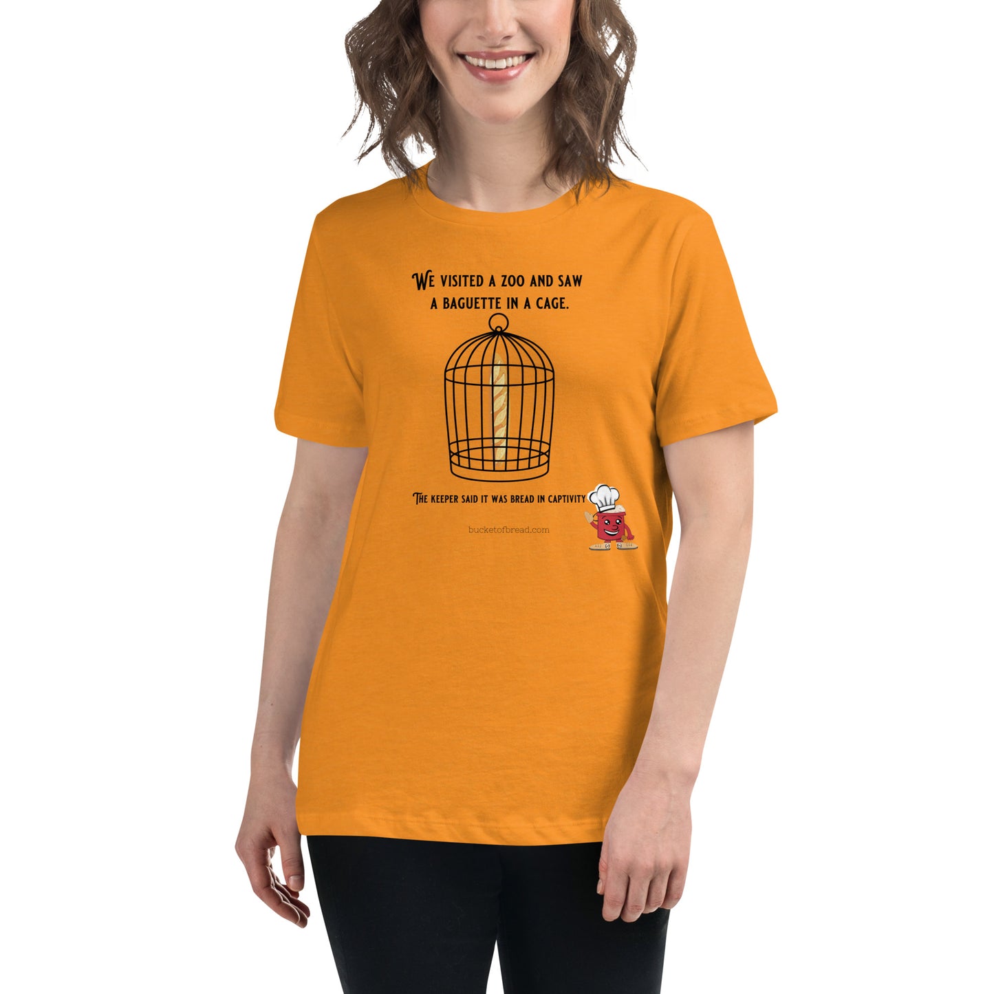 Women's Relaxed T-Shirt - Bread in Captivity