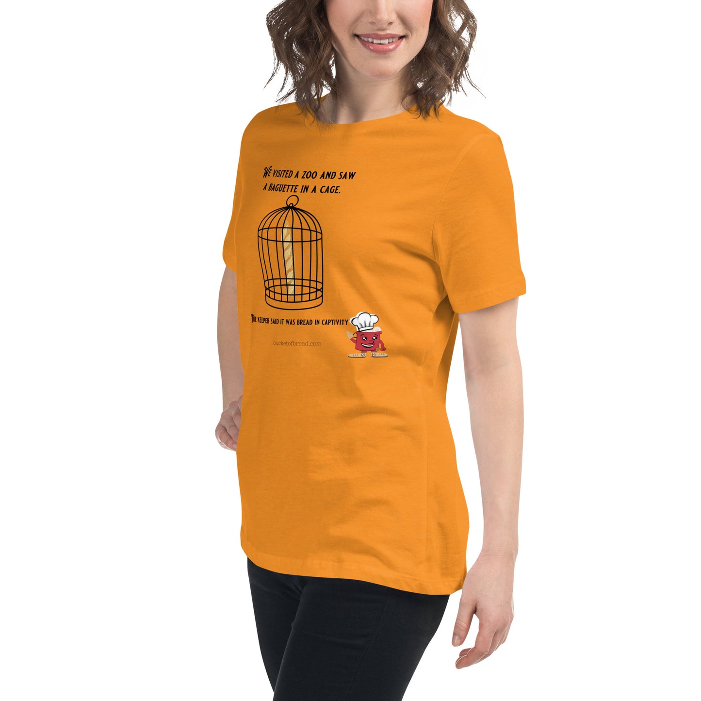 Women's Relaxed T-Shirt - Bread in Captivity