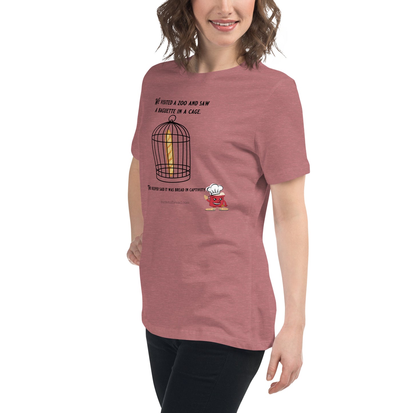 Women's Relaxed T-Shirt - Bread in Captivity