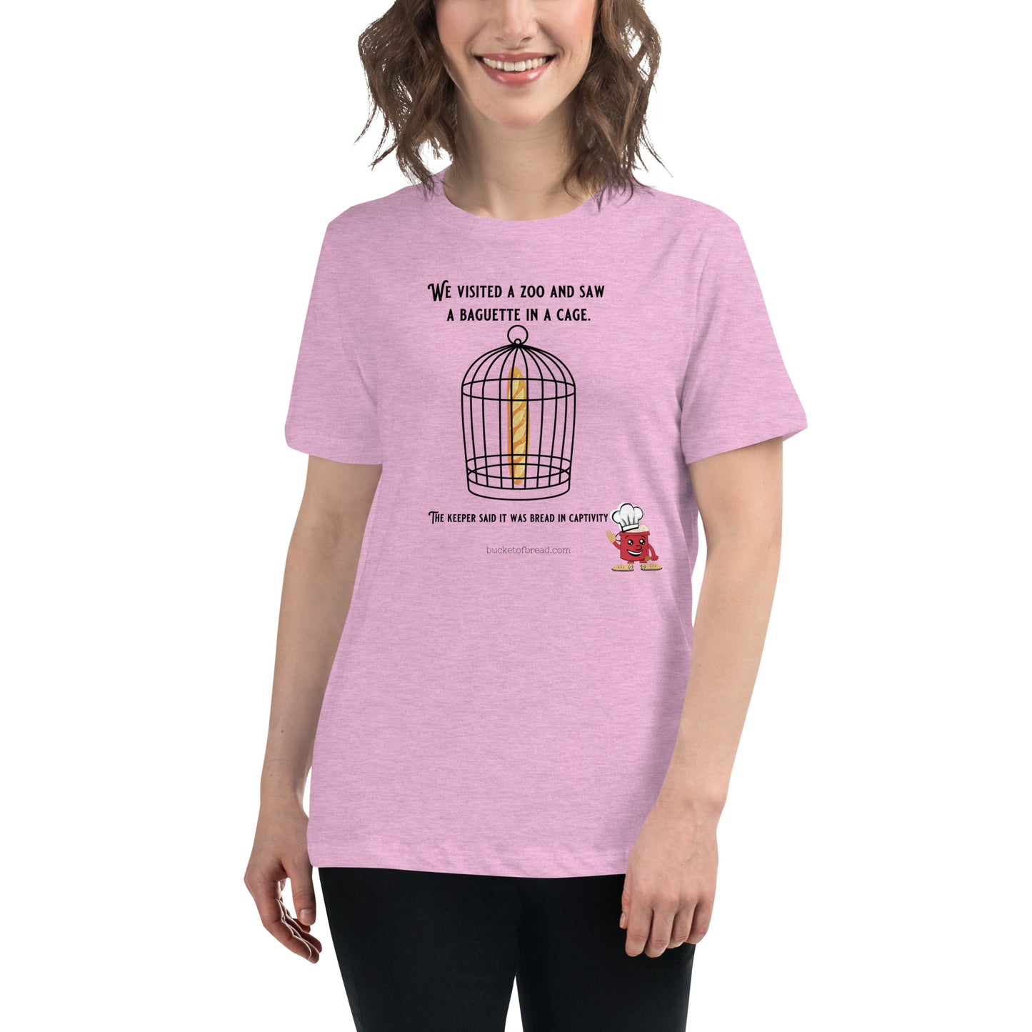 Women's Relaxed T-Shirt - Bread in Captivity