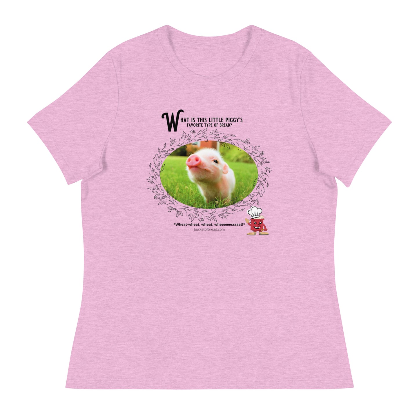 Women's Relaxed T-Shirt - Little Piggy