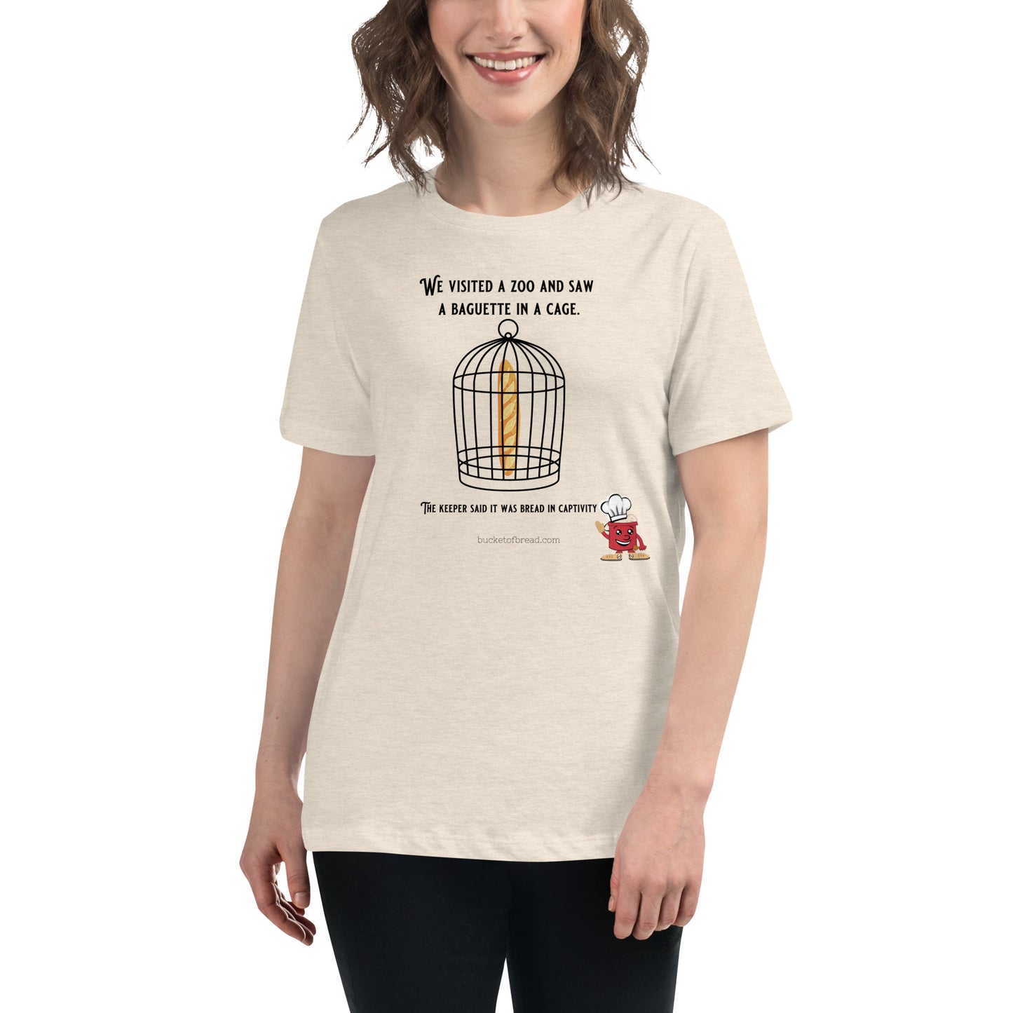 Women's Relaxed T-Shirt - Bread in Captivity