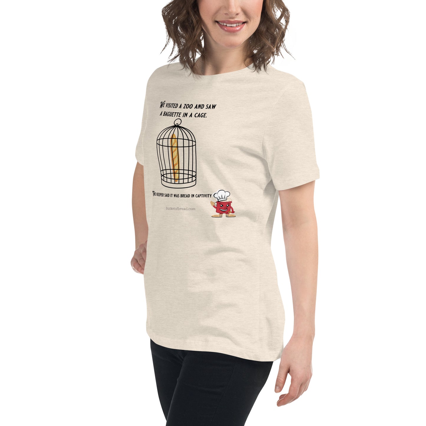 Women's Relaxed T-Shirt - Bread in Captivity