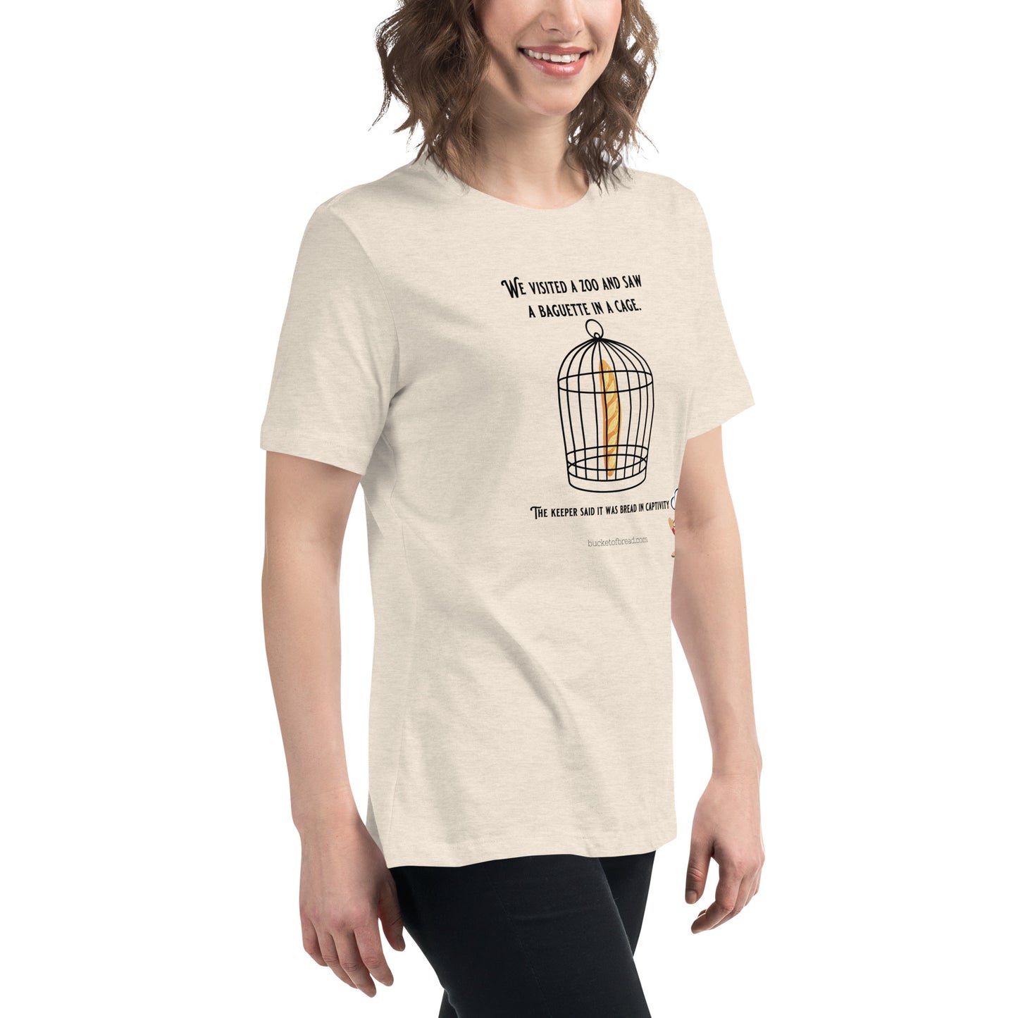 Women's Relaxed T-Shirt - Bread in Captivity