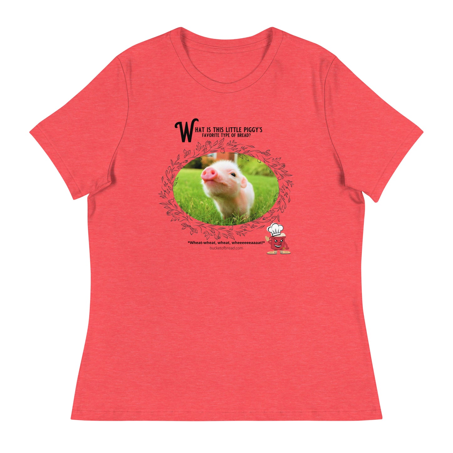 Women's Relaxed T-Shirt - Little Piggy