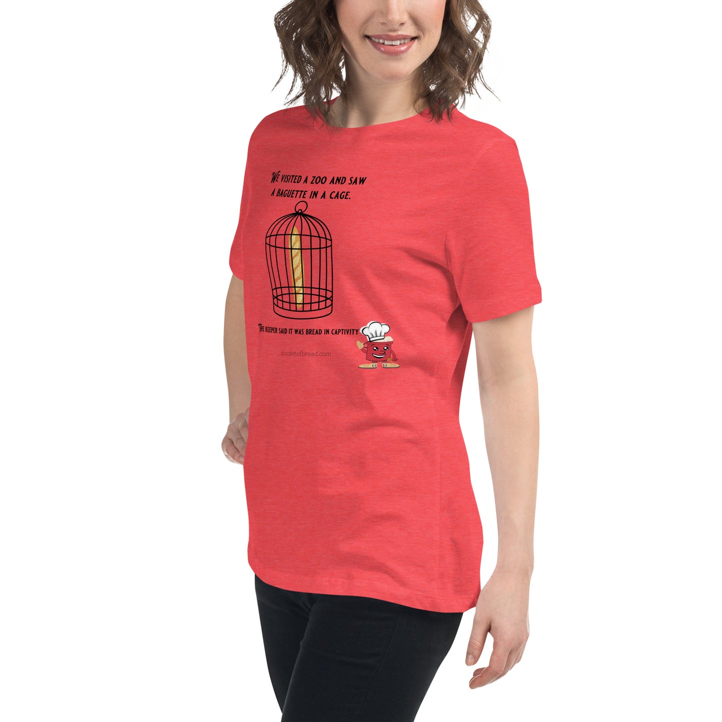 Women's Relaxed T-Shirt - Bread in Captivity