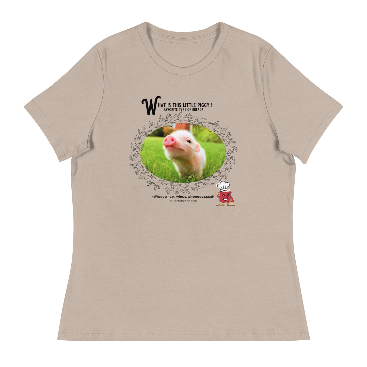 Women's Relaxed T-Shirt - Little Piggy