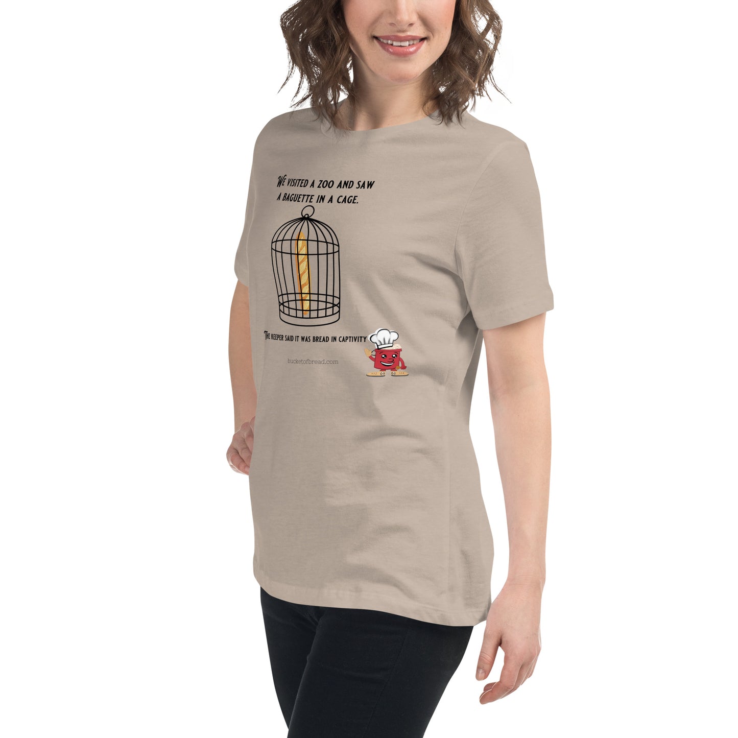 Women's Relaxed T-Shirt - Bread in Captivity