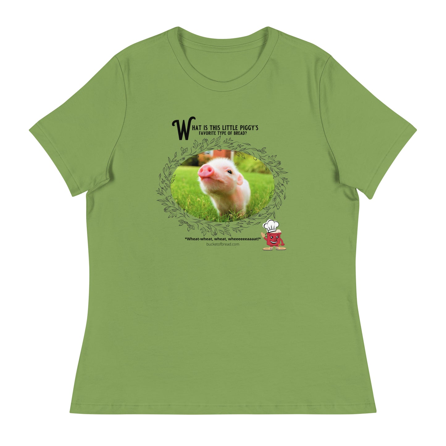 Women's Relaxed T-Shirt - Little Piggy