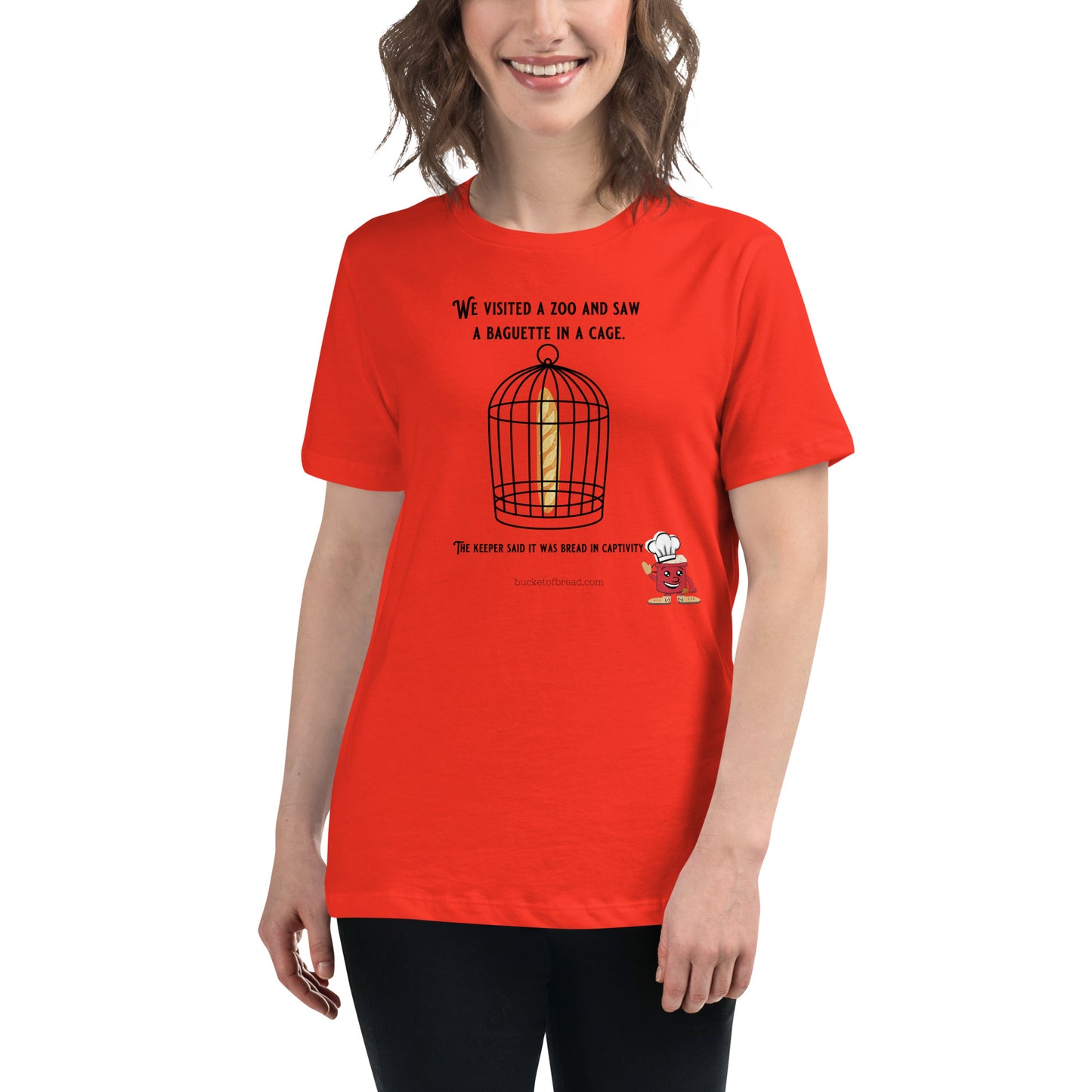 Women's Relaxed T-Shirt - Bread in Captivity