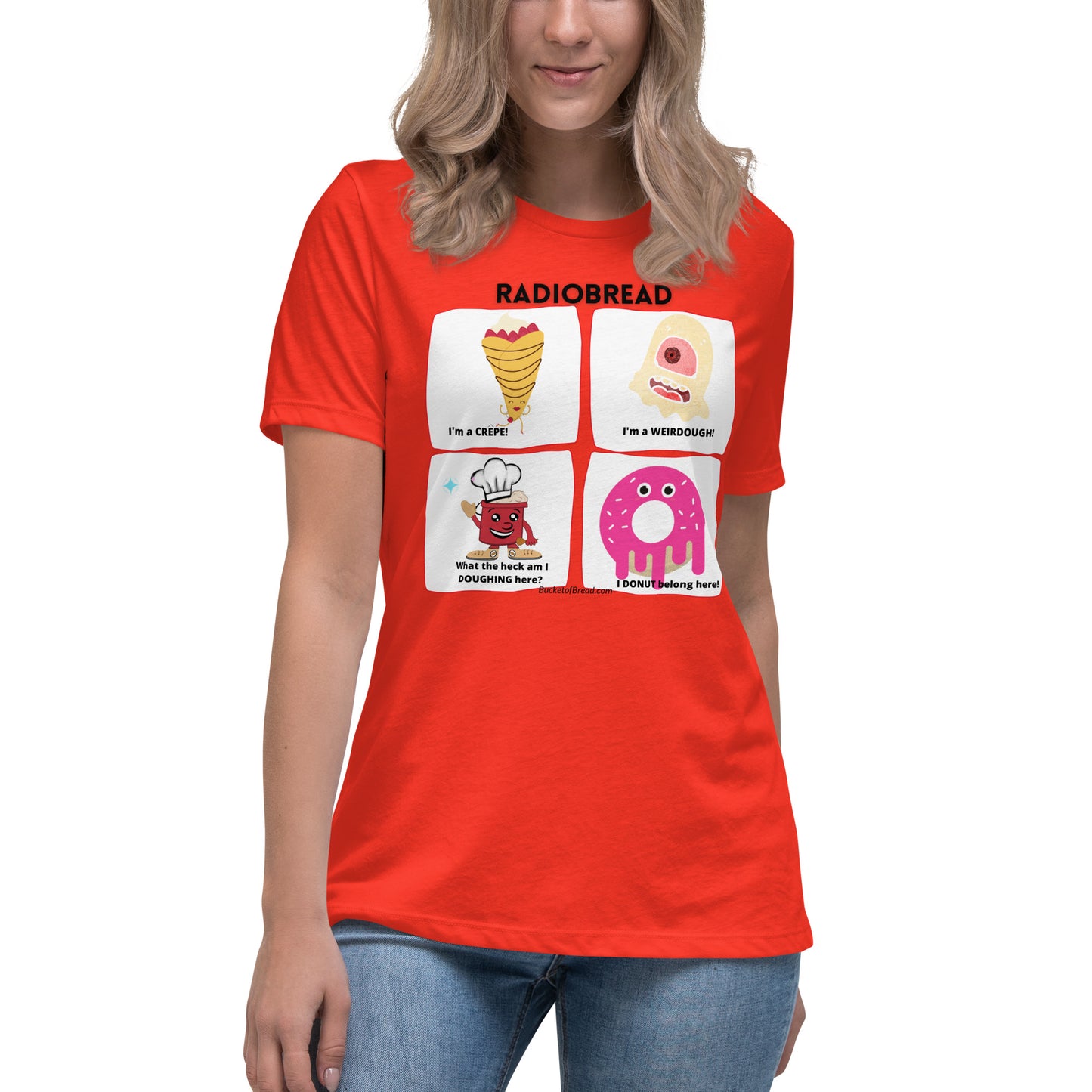 Women's Relaxed T-Shirt - Radio Bread