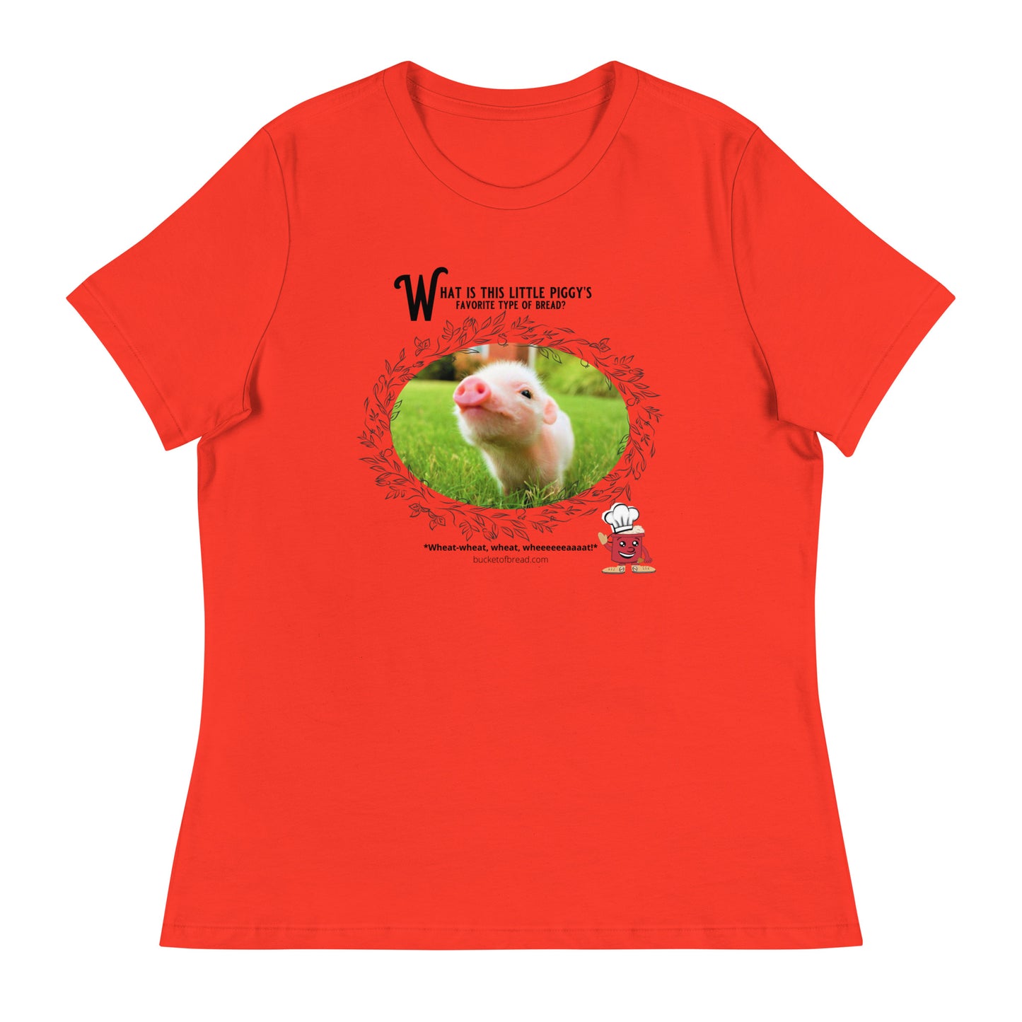 Women's Relaxed T-Shirt - Little Piggy