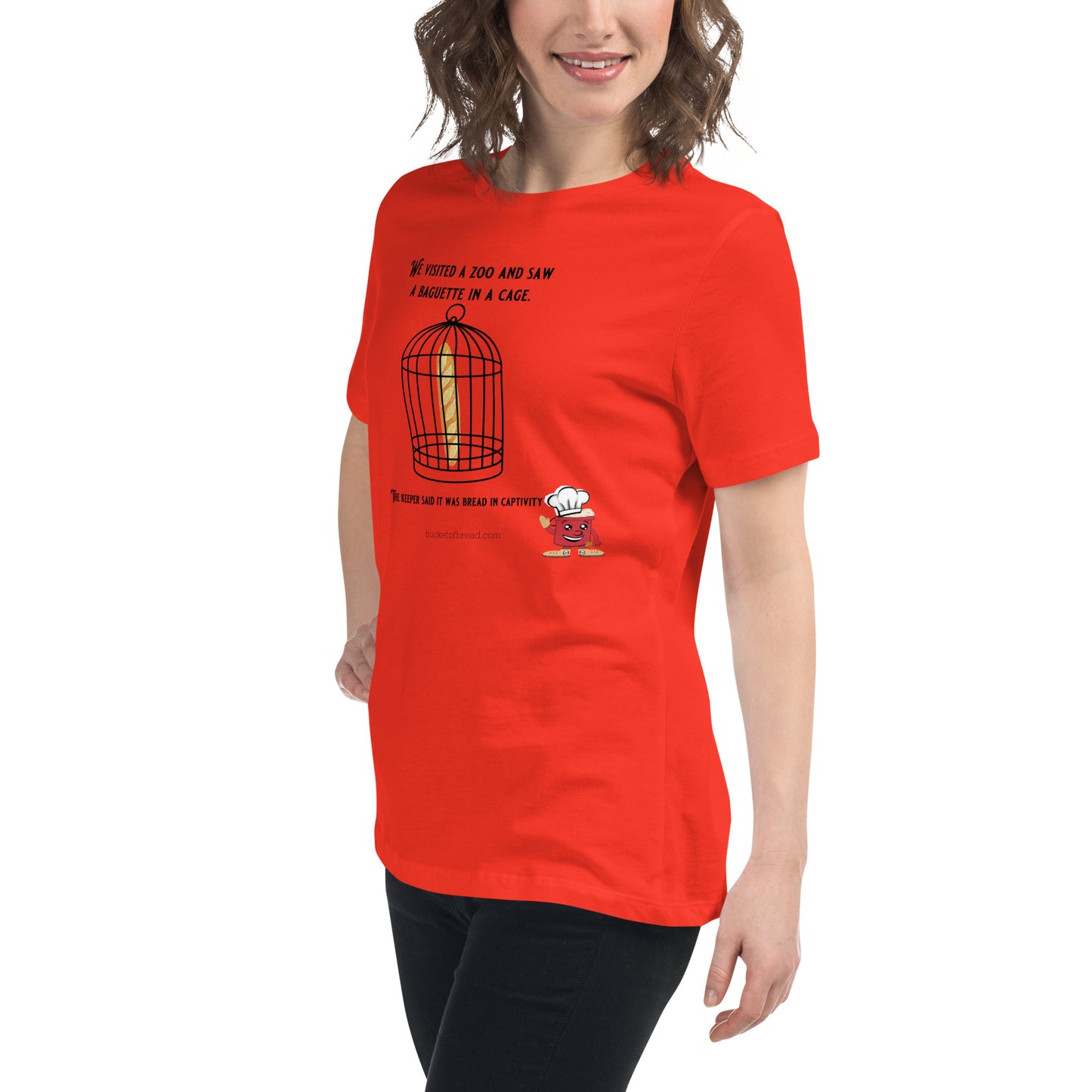 Women's Relaxed T-Shirt - Bread in Captivity