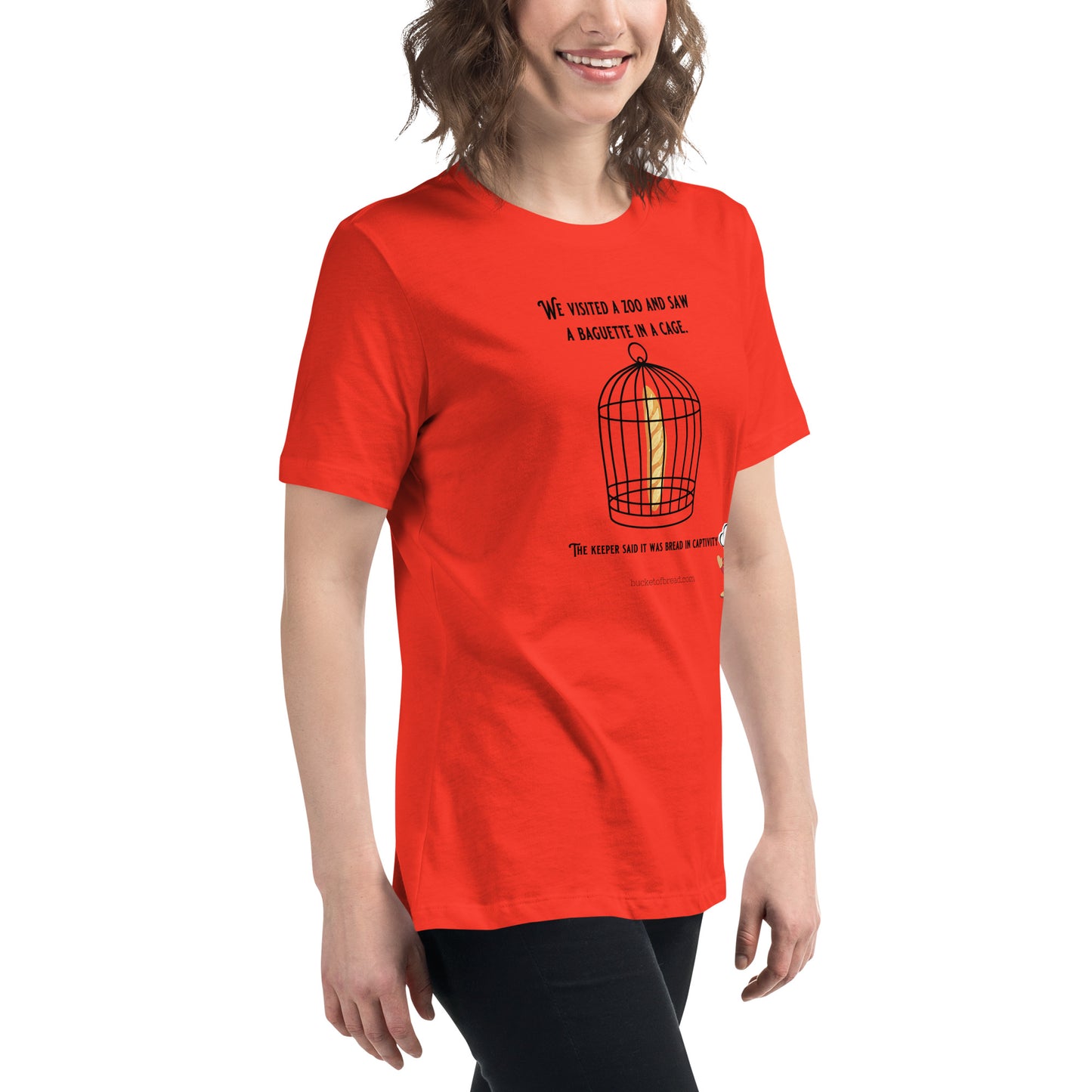 Women's Relaxed T-Shirt - Bread in Captivity