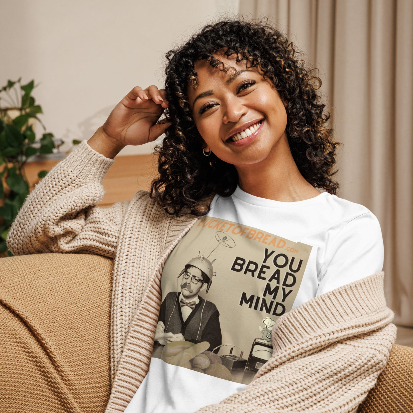 Women's Relaxed T-Shirt - You Bread My Mind