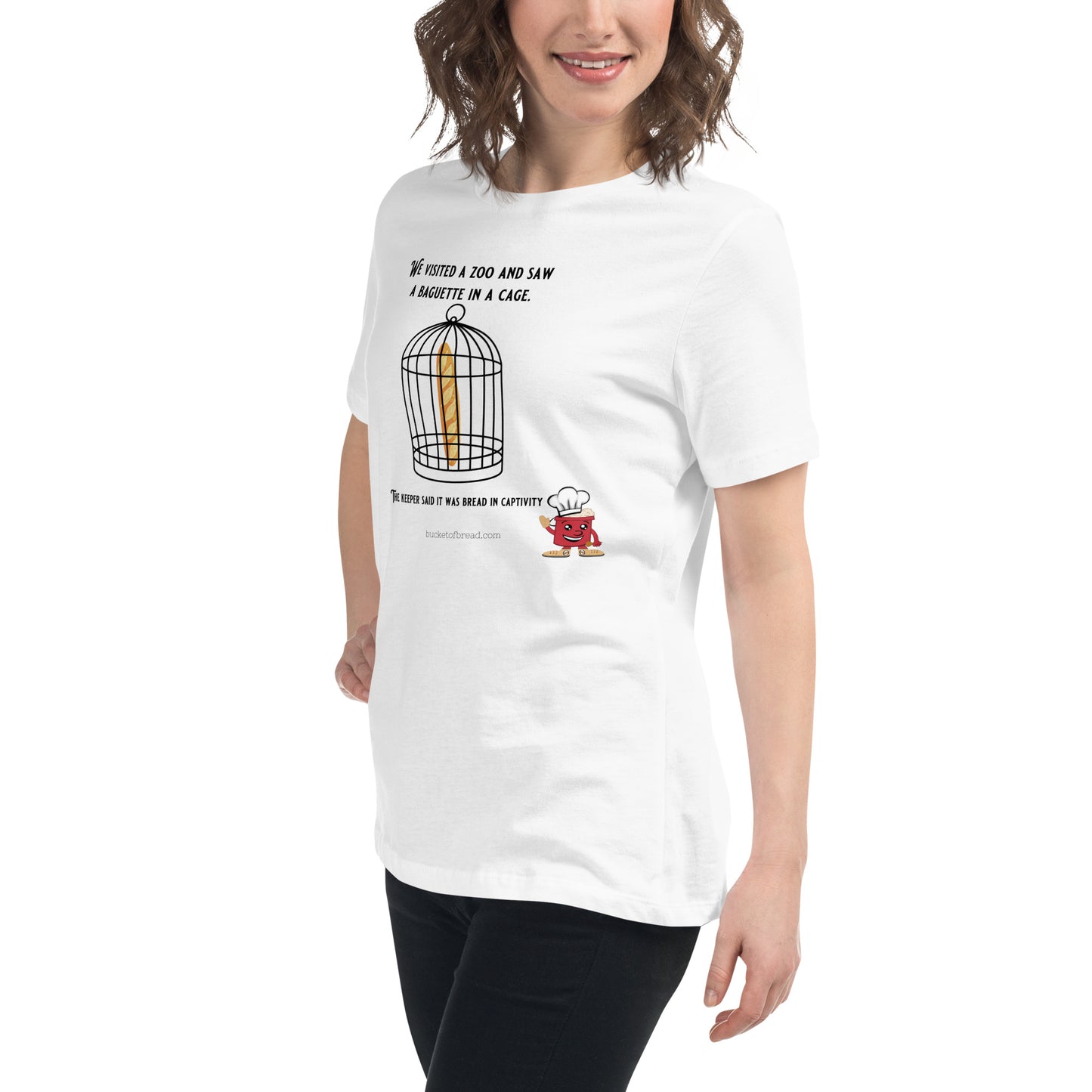 Women's Relaxed T-Shirt - Bread in Captivity